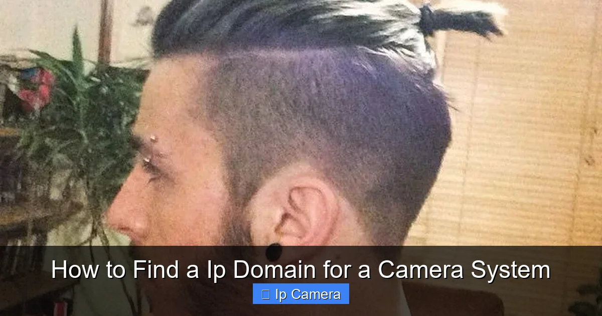 How to Find a Ip Domain for a Camera System