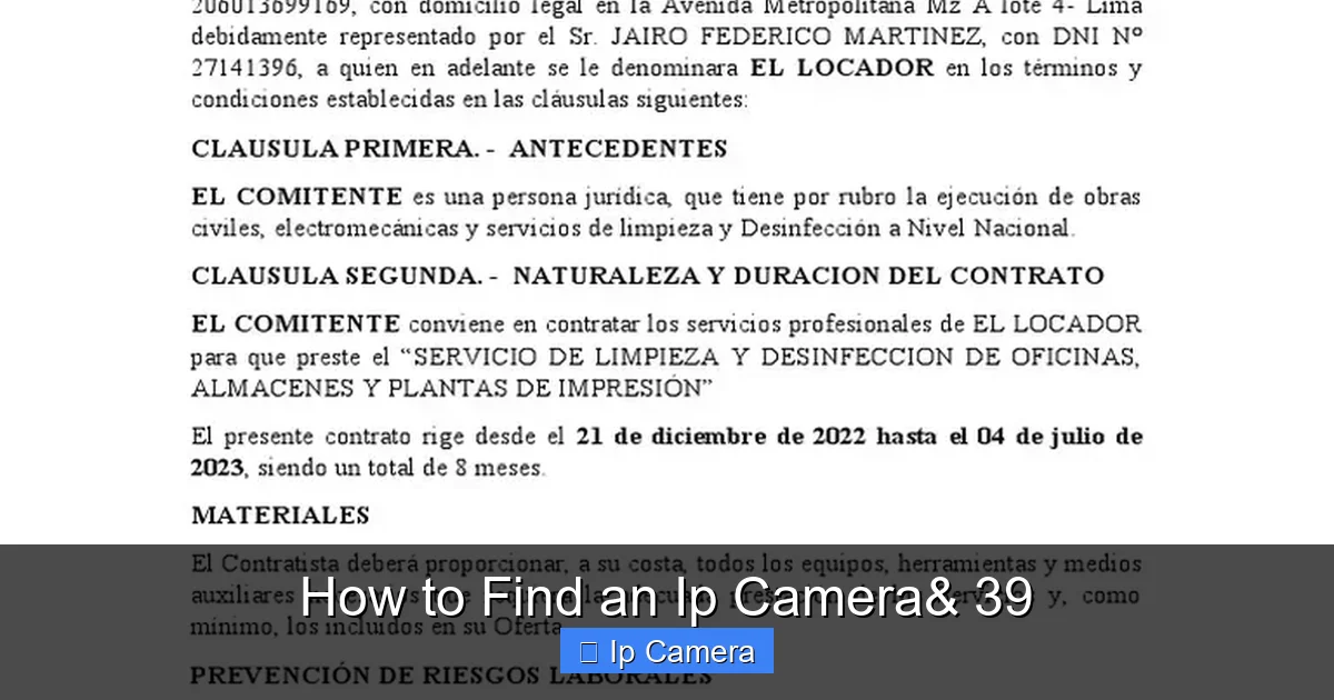 How to Find an Ip Camera& 39