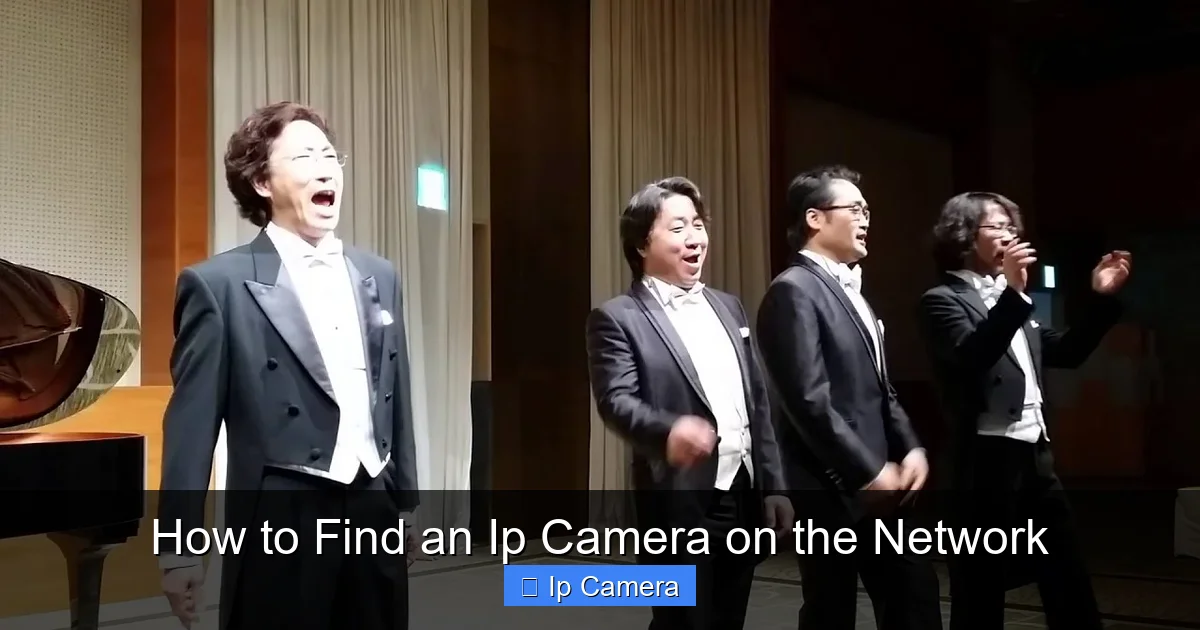 How to Find an Ip Camera on the Network