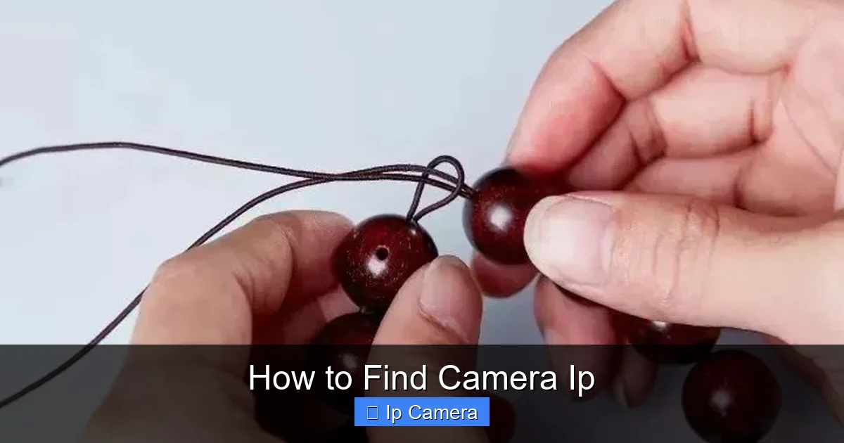 How to Find Camera Ip