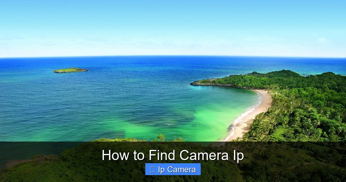 How to Find Camera Ip