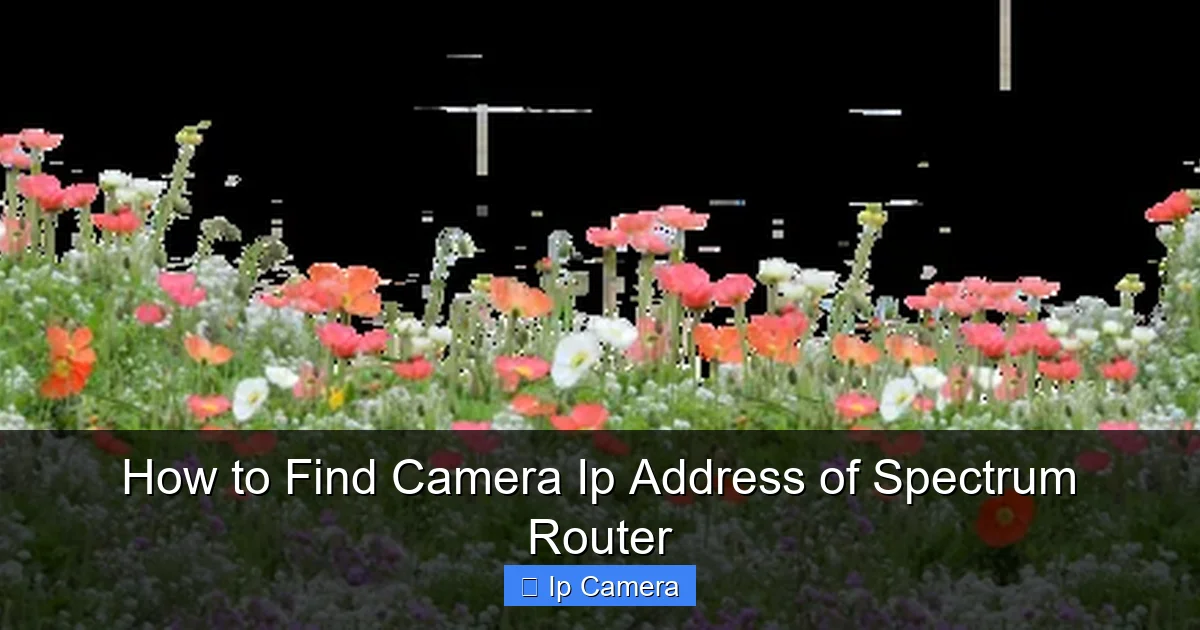 How to Find Camera Ip Address of Spectrum Router