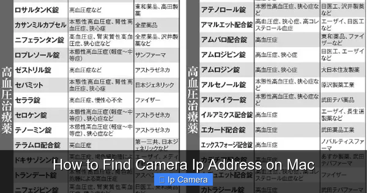 How to Find Camera Ip Address on Mac