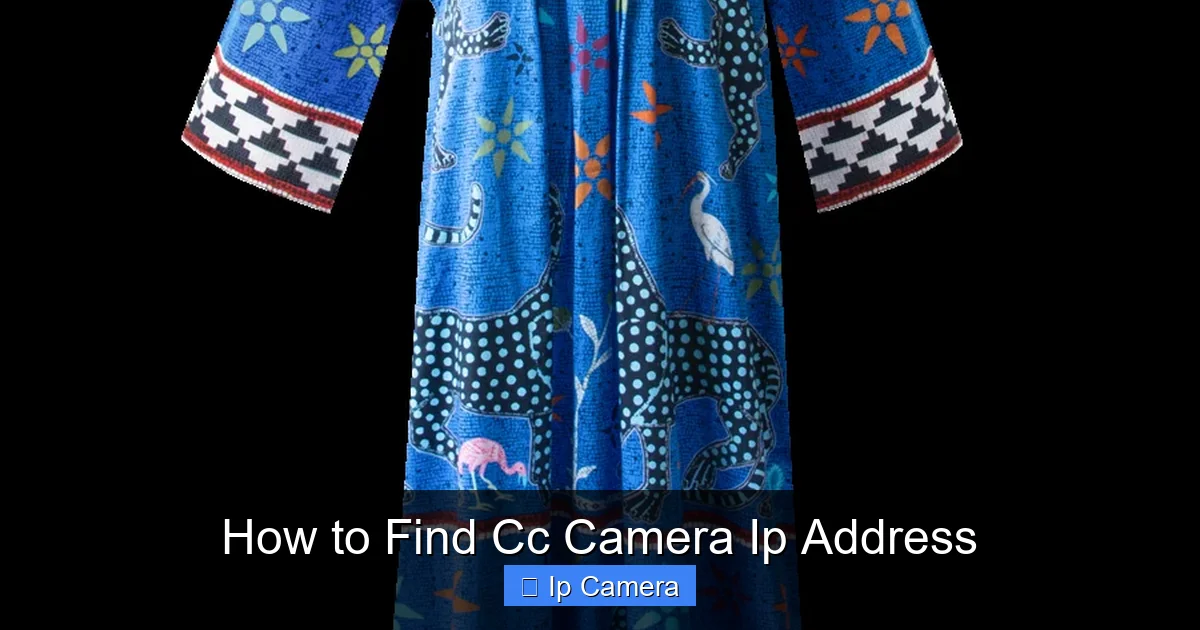 How to Find Cc Camera Ip Address