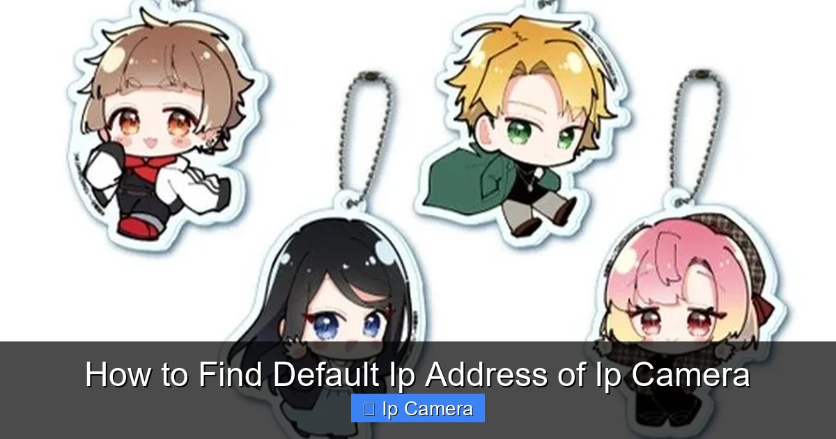 How to Find Default Ip Address of Ip Camera