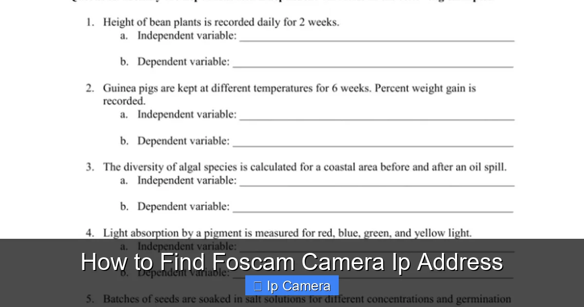 How to Find Foscam Camera Ip Address