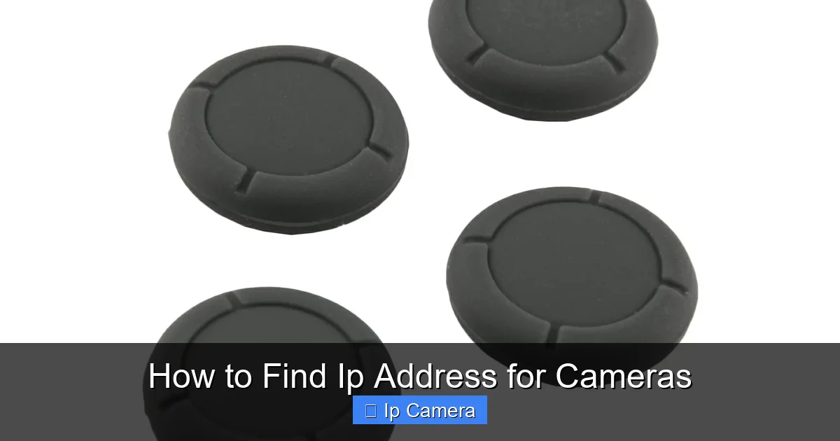 How to Find Ip Address for Cameras