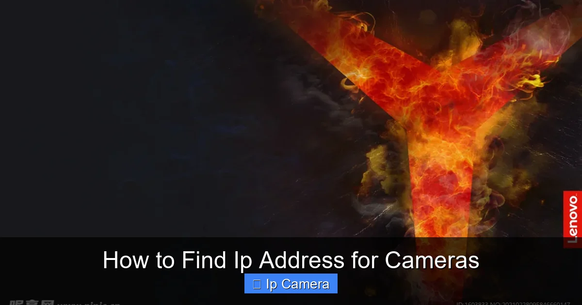 How to Find Ip Address for Cameras