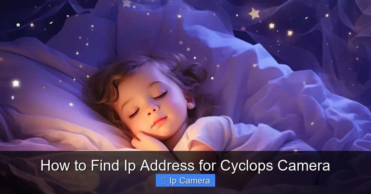 How to Find Ip Address for Cyclops Camera