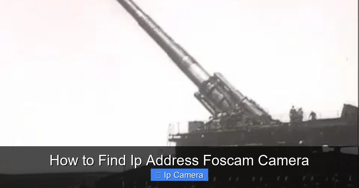How to Find Ip Address Foscam Camera
