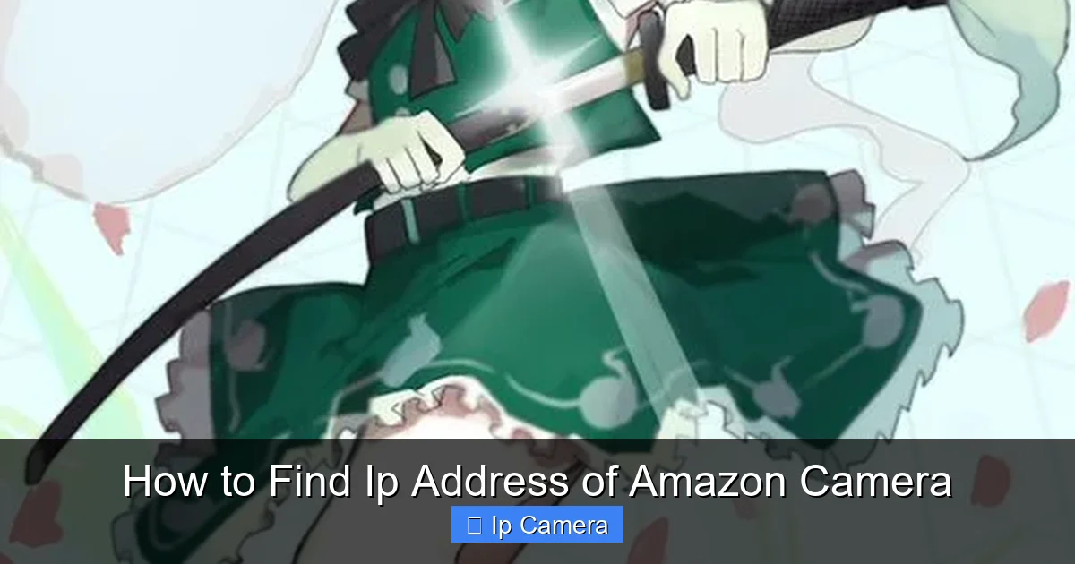 How to Find Ip Address of Amazon Camera