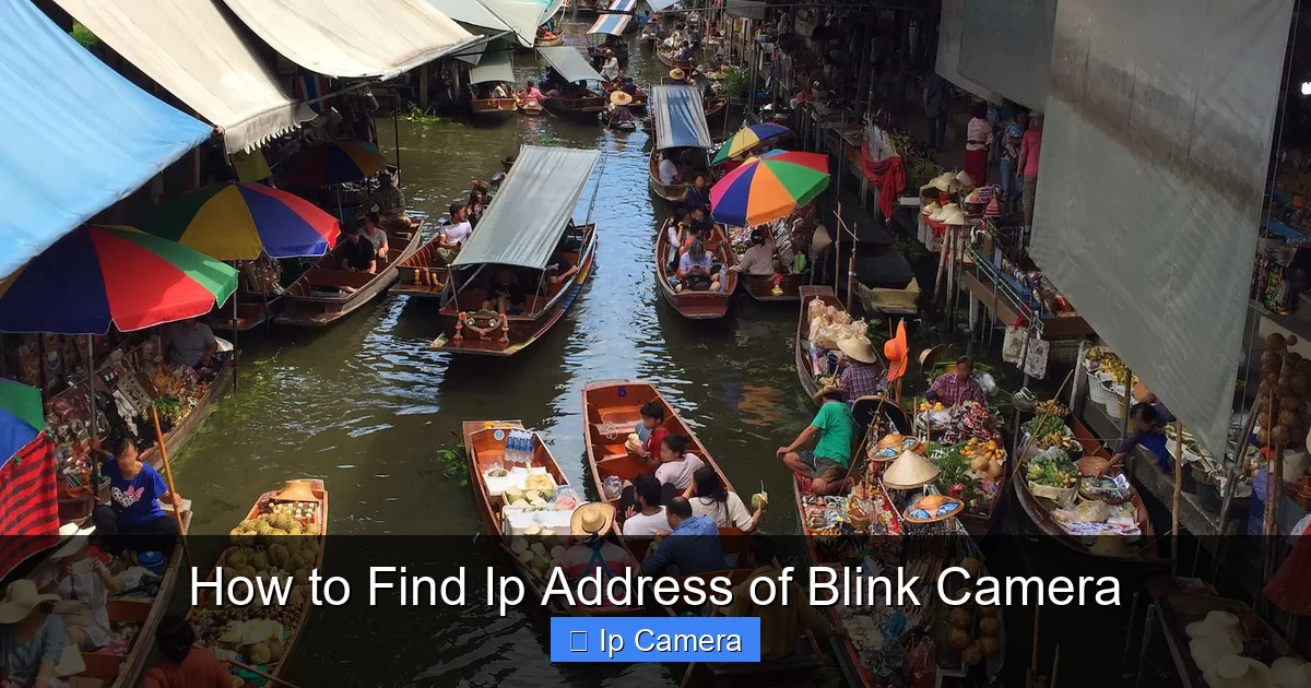 How to Find Ip Address of Blink Camera