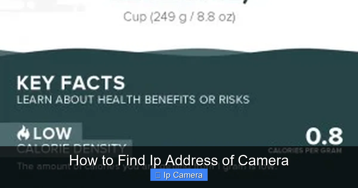 How to Find Ip Address of Camera