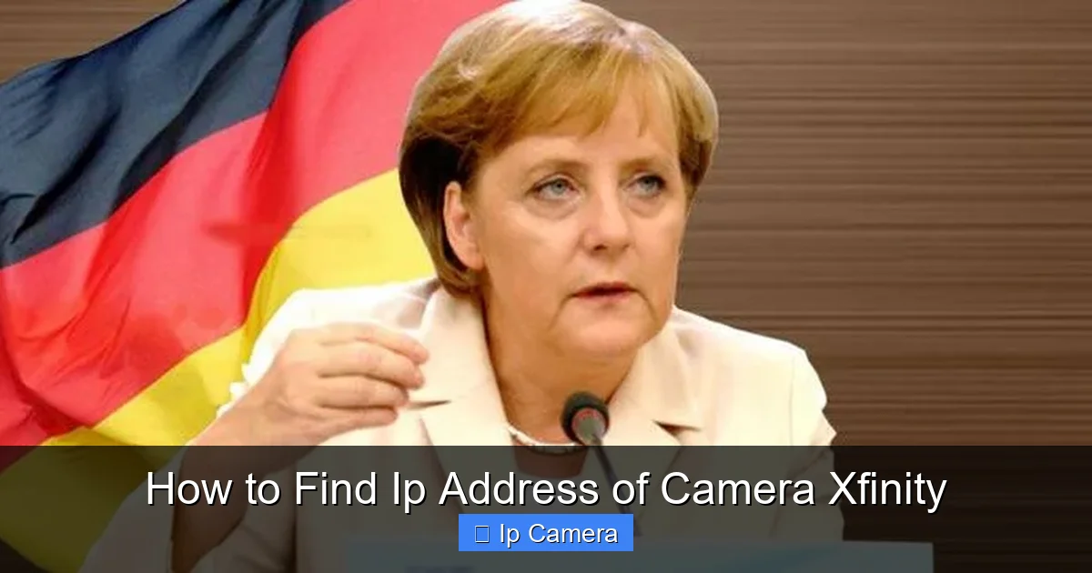 How to Find Ip Address of Camera Xfinity