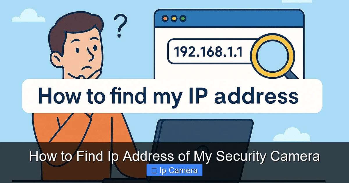 How to Find Ip Address of My Security Camera