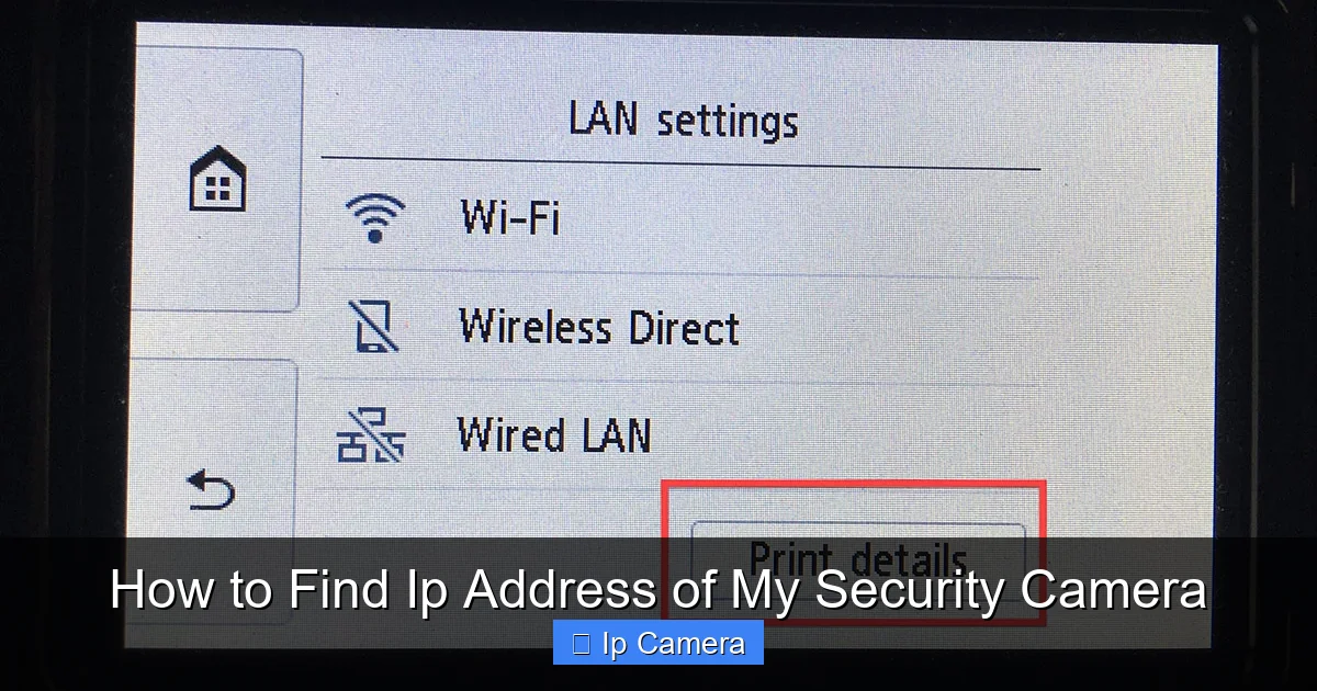 How to Find Ip Address of My Security Camera