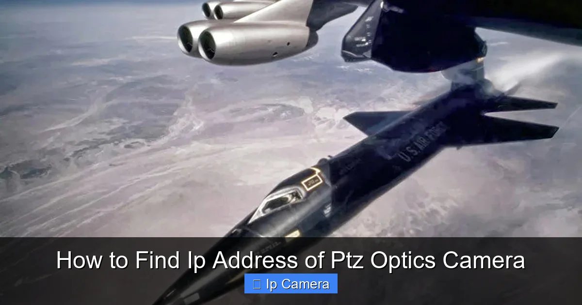 How to Find Ip Address of Ptz Optics Camera