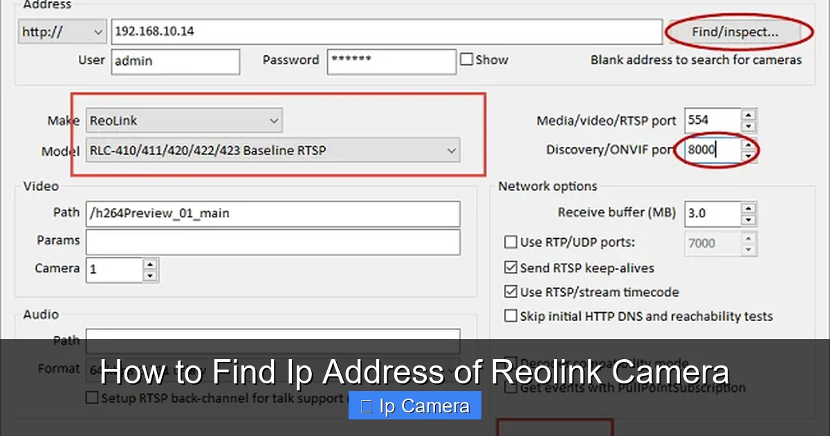 How to Find Ip Address of Reolink Camera
