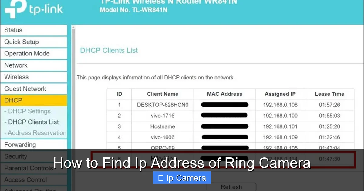 How to Find Ip Address of Ring Camera