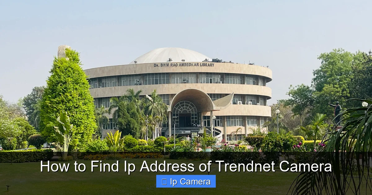 How to Find Ip Address of Trendnet Camera