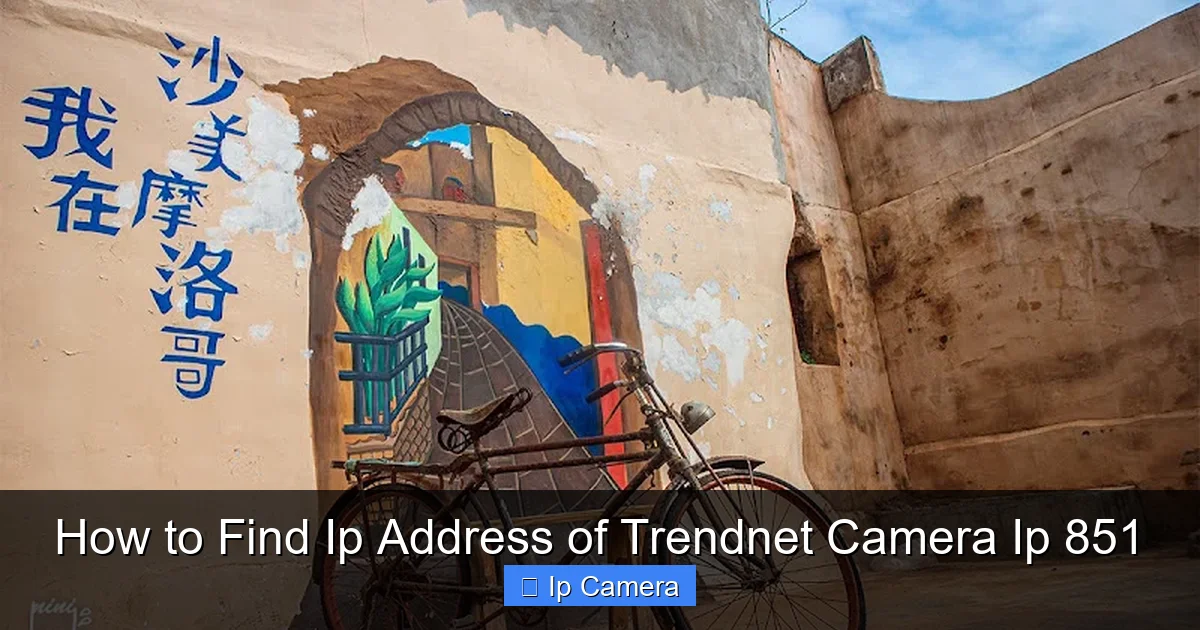 How to Find Ip Address of Trendnet Camera Ip 851
