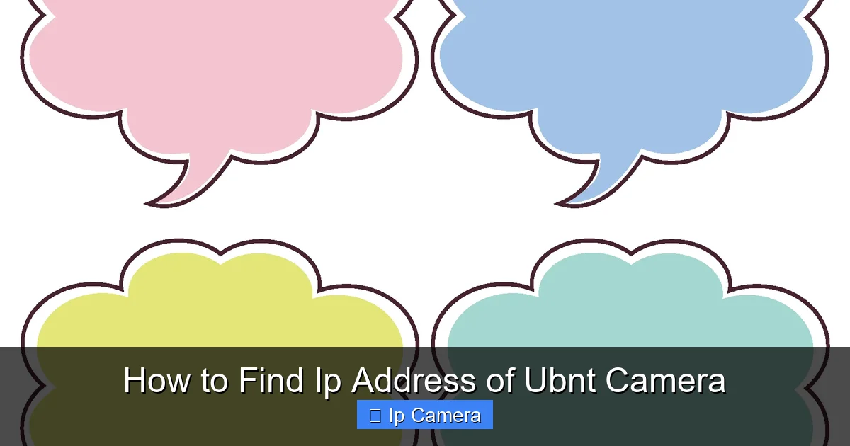 How to Find Ip Address of Ubnt Camera
