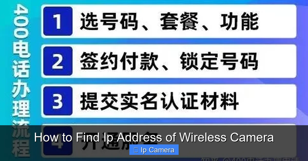 How to Find Ip Address of Wireless Camera