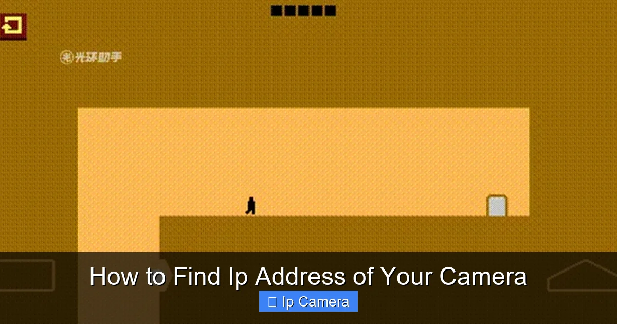 How to Find Ip Address of Your Camera