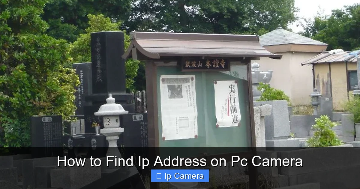 How to Find Ip Address on Pc Camera