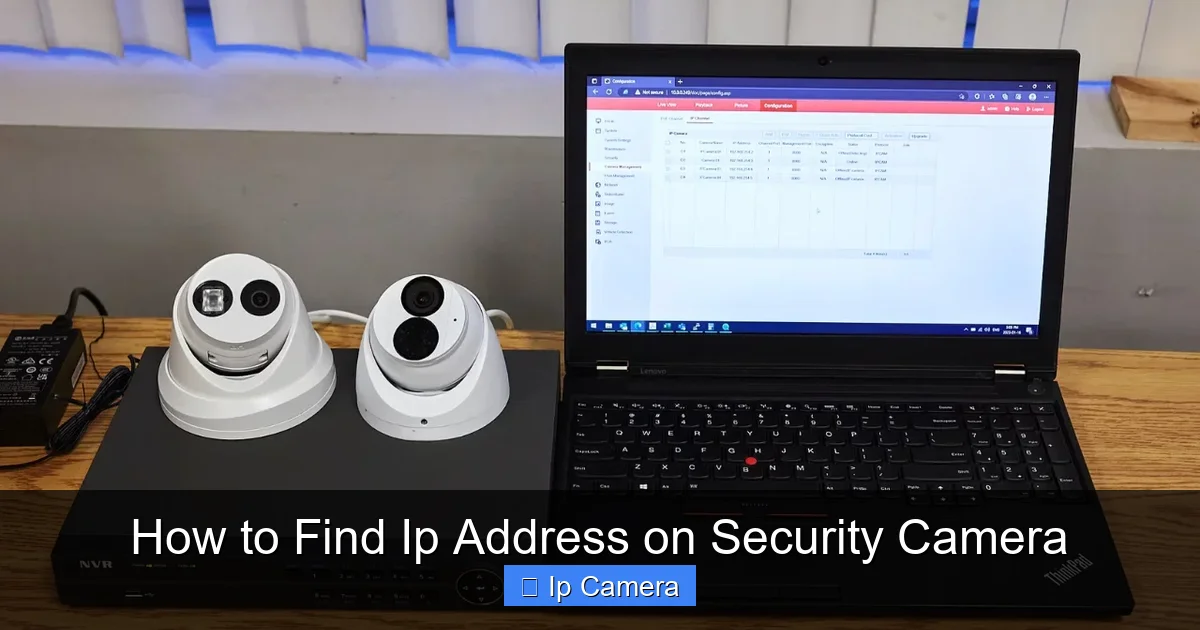 How to Find Ip Address on Security Camera