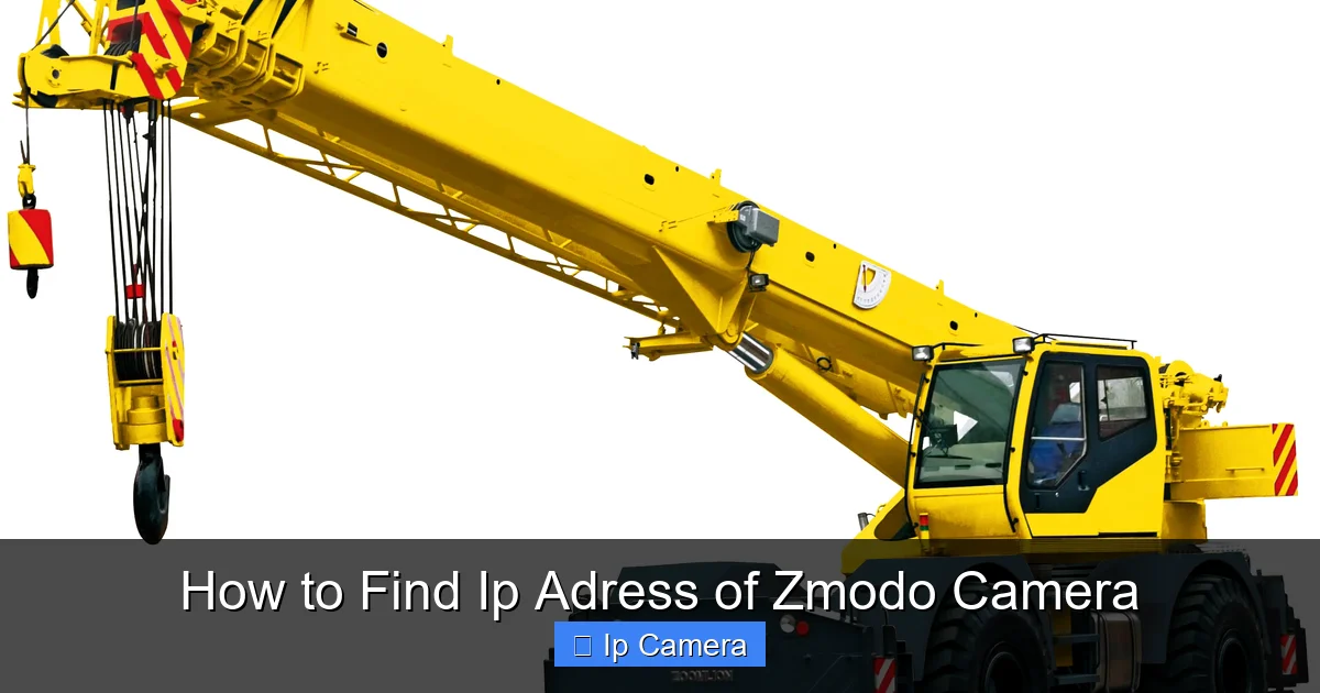 How to Find Ip Adress of Zmodo Camera