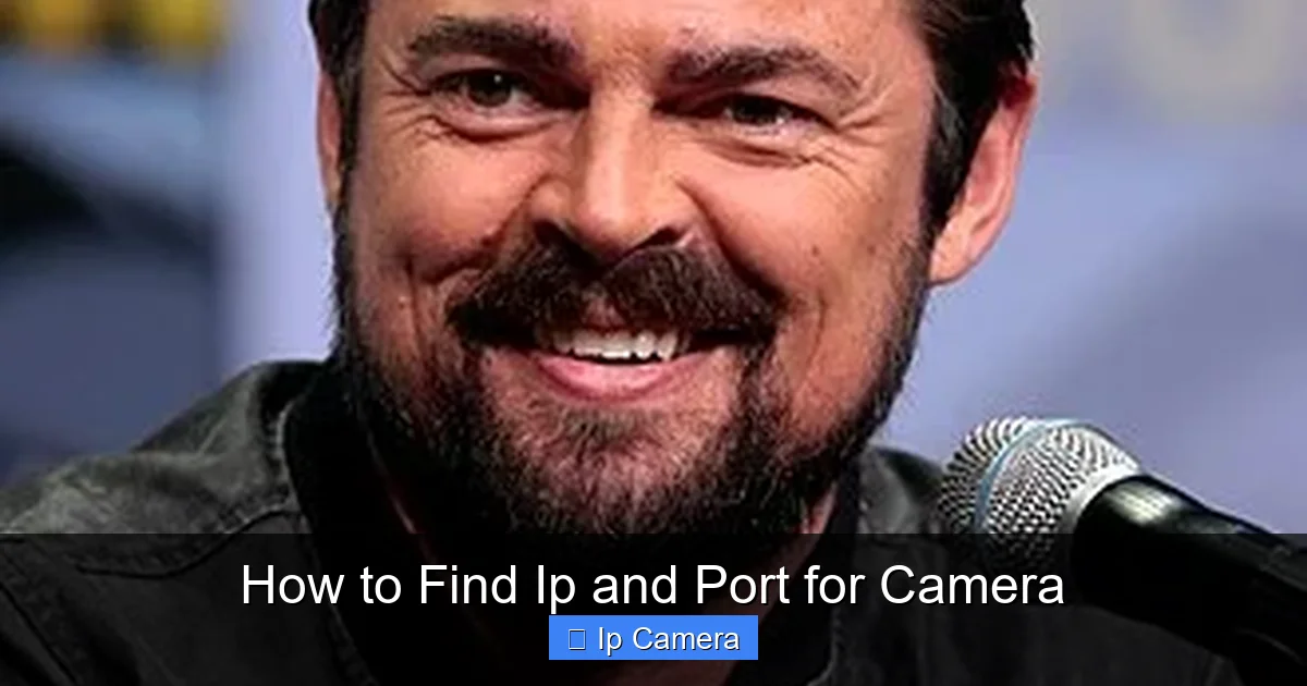 How to Find Ip and Port for Camera