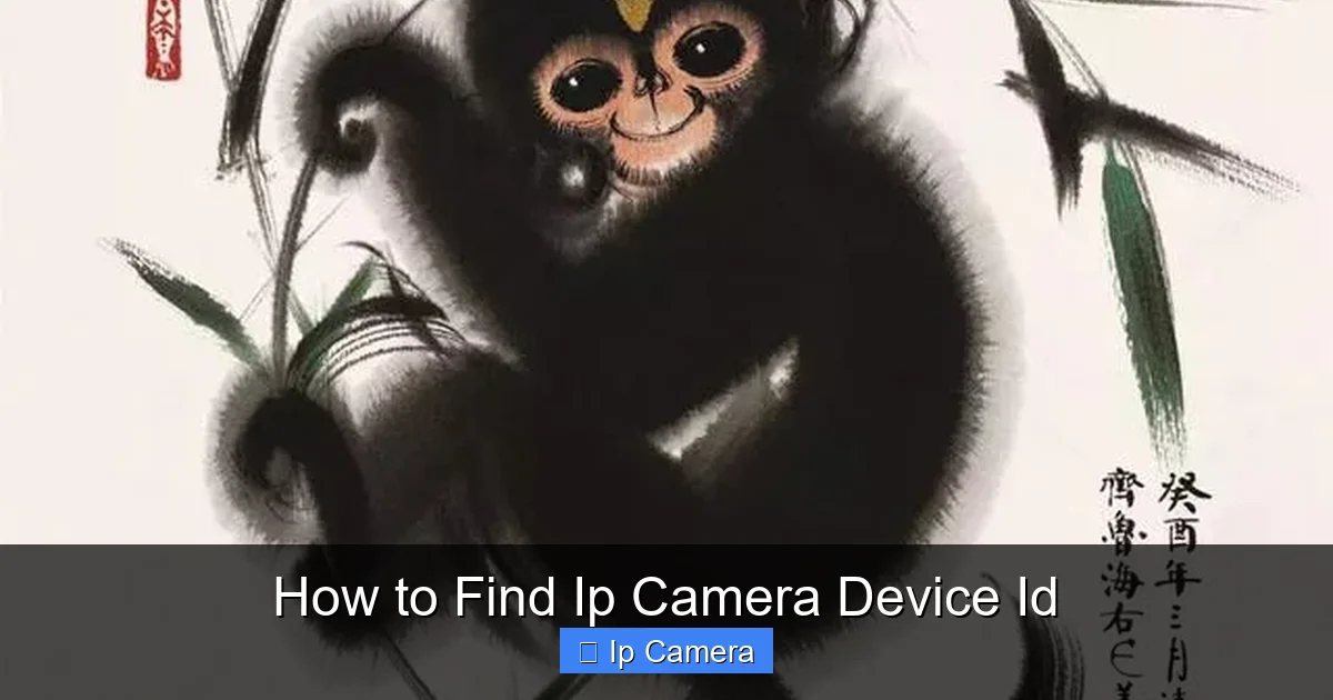 How to Find Ip Camera Device Id