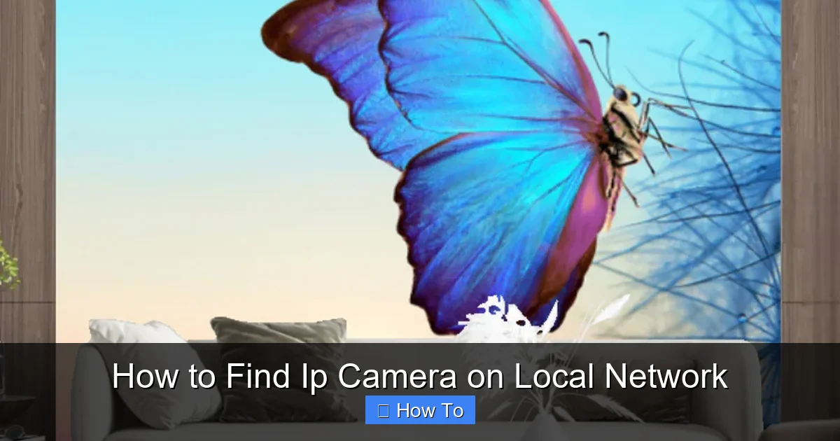 How to Find Ip Camera on Local Network