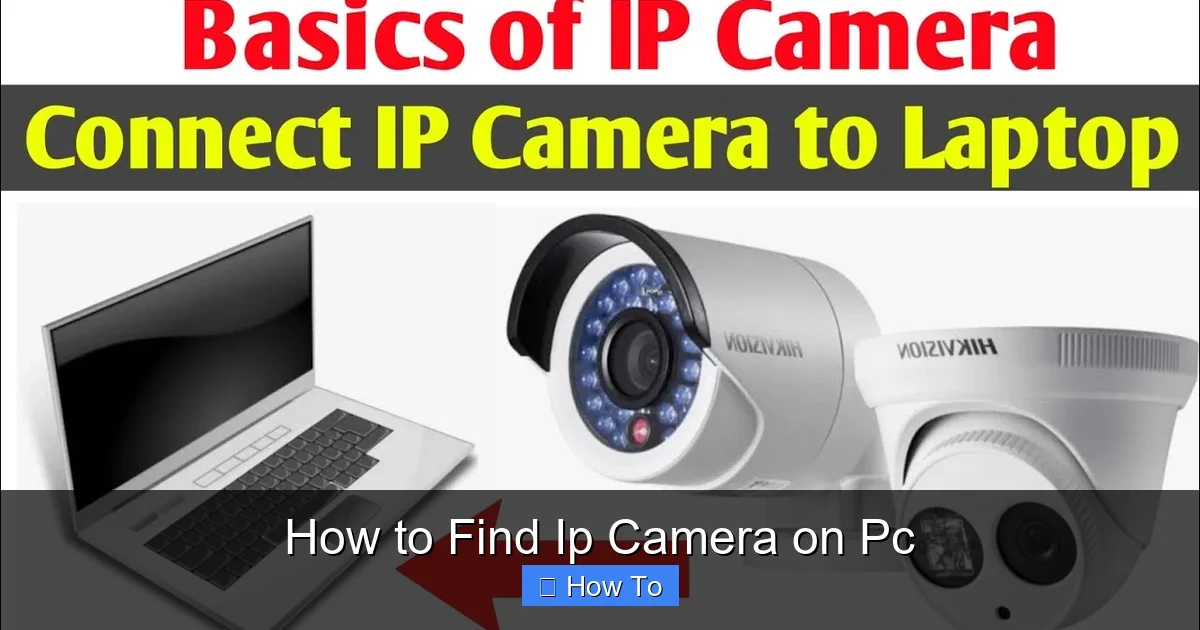 How to Find Ip Camera on Pc
