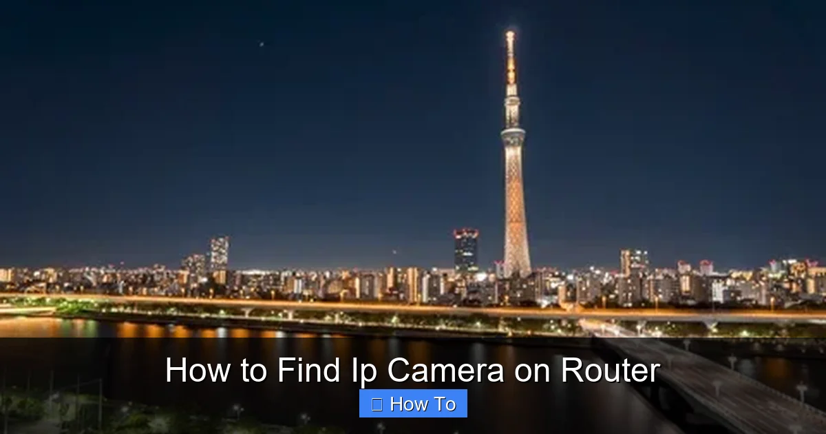How to Find Ip Camera on Router
