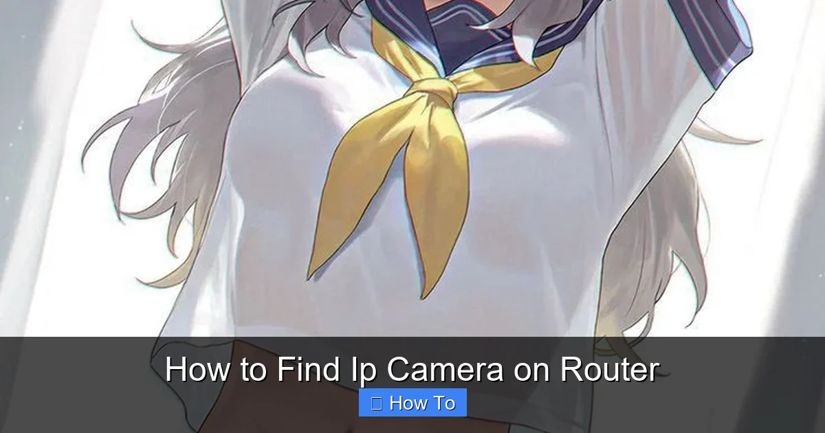 How to Find Ip Camera on Router
