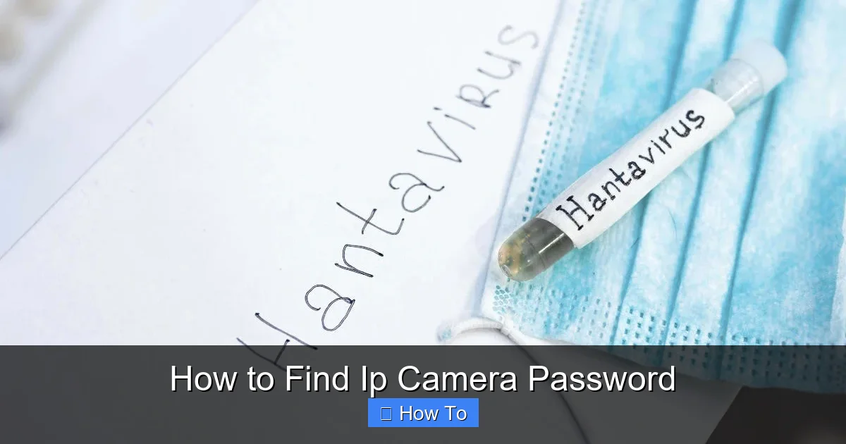 How to Find Ip Camera Password
