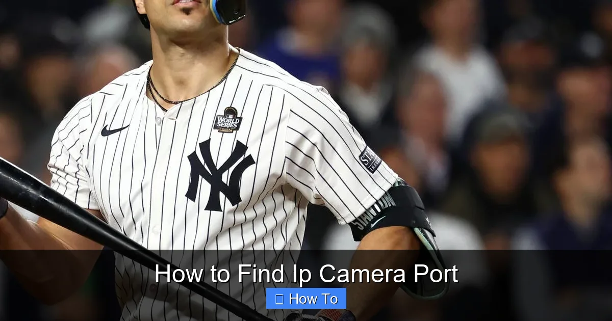 How to Find Ip Camera Port