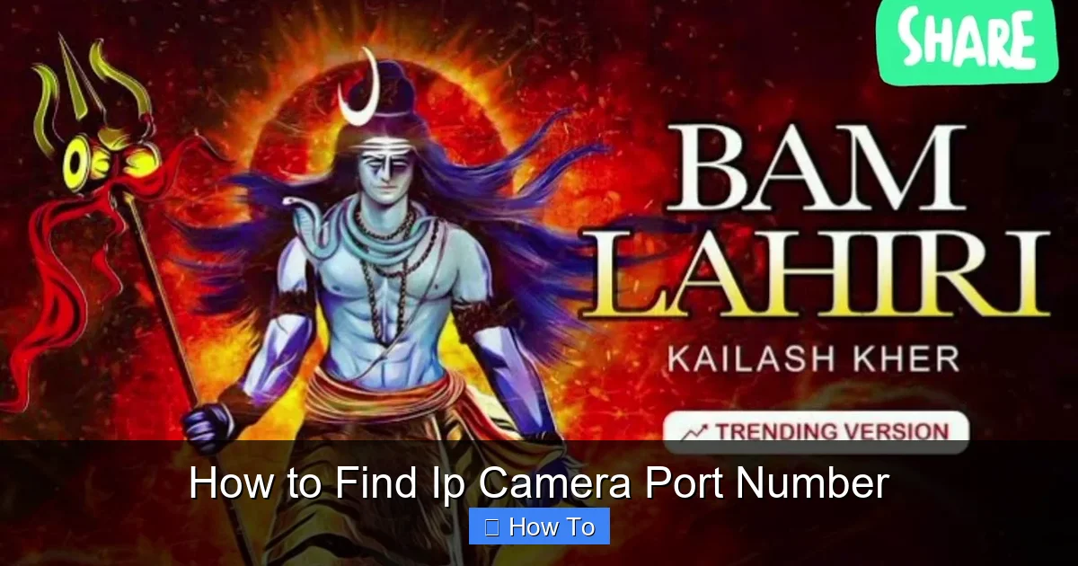 How to Find Ip Camera Port Number
