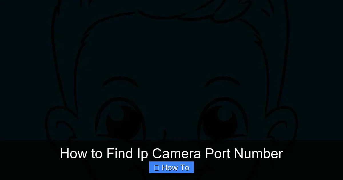 How to Find Ip Camera Port Number