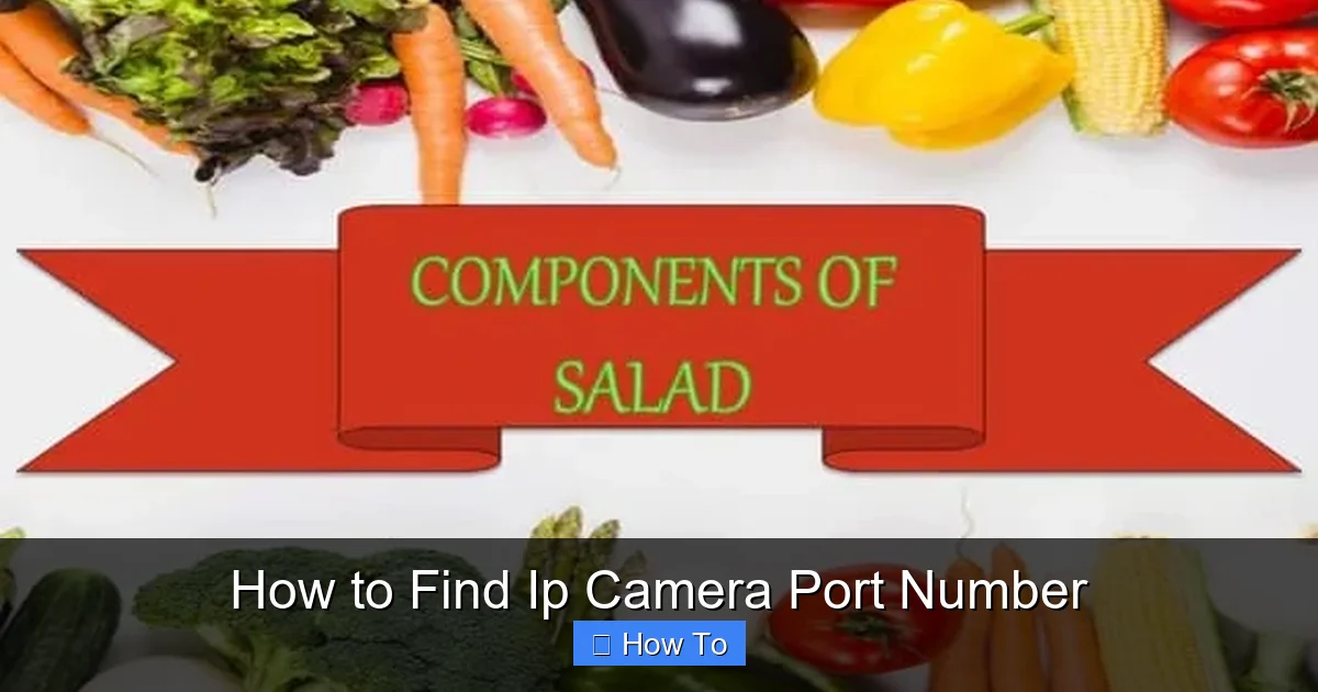 How to Find Ip Camera Port Number