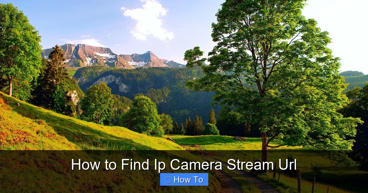 How to Find Ip Camera Stream Url