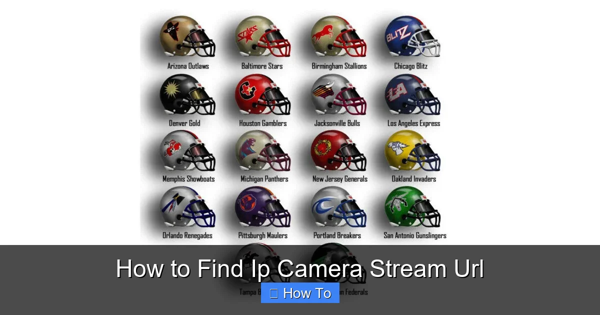 How to Find Ip Camera Stream Url