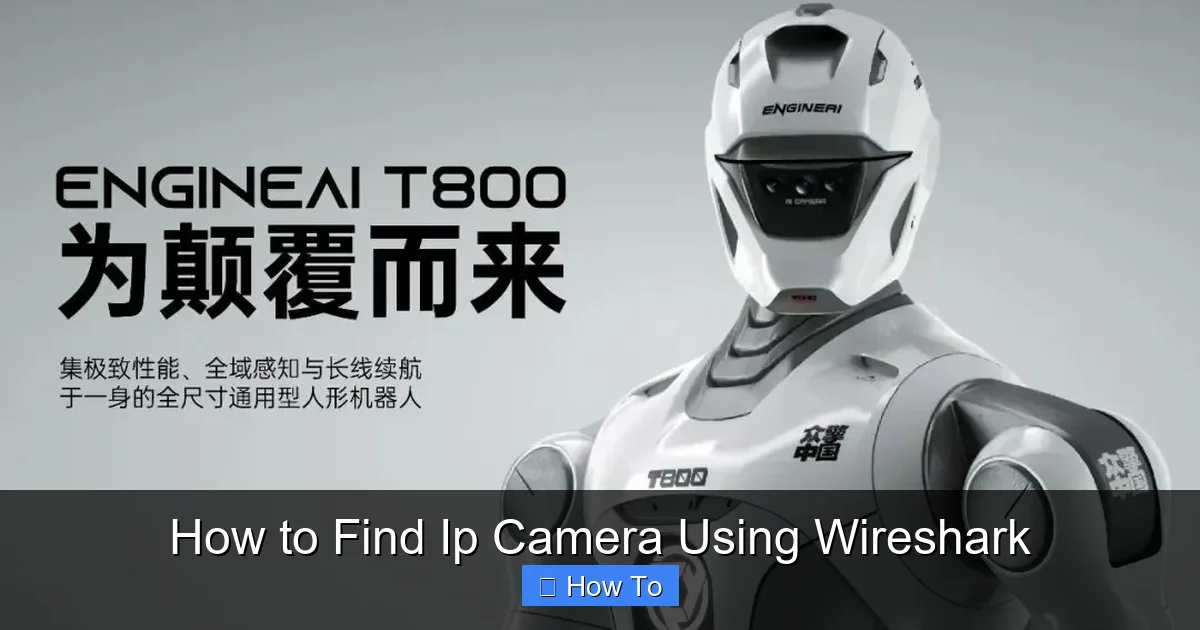 How to Find Ip Camera Using Wireshark