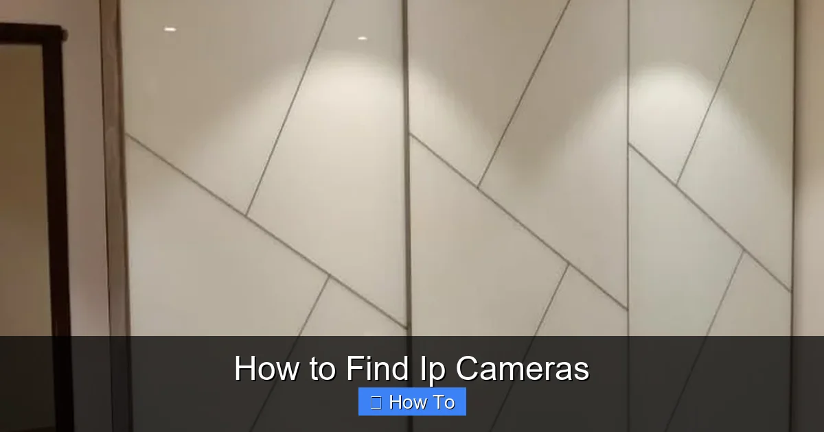 How to Find Ip Cameras