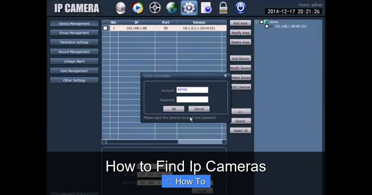 How to Find Ip Cameras
