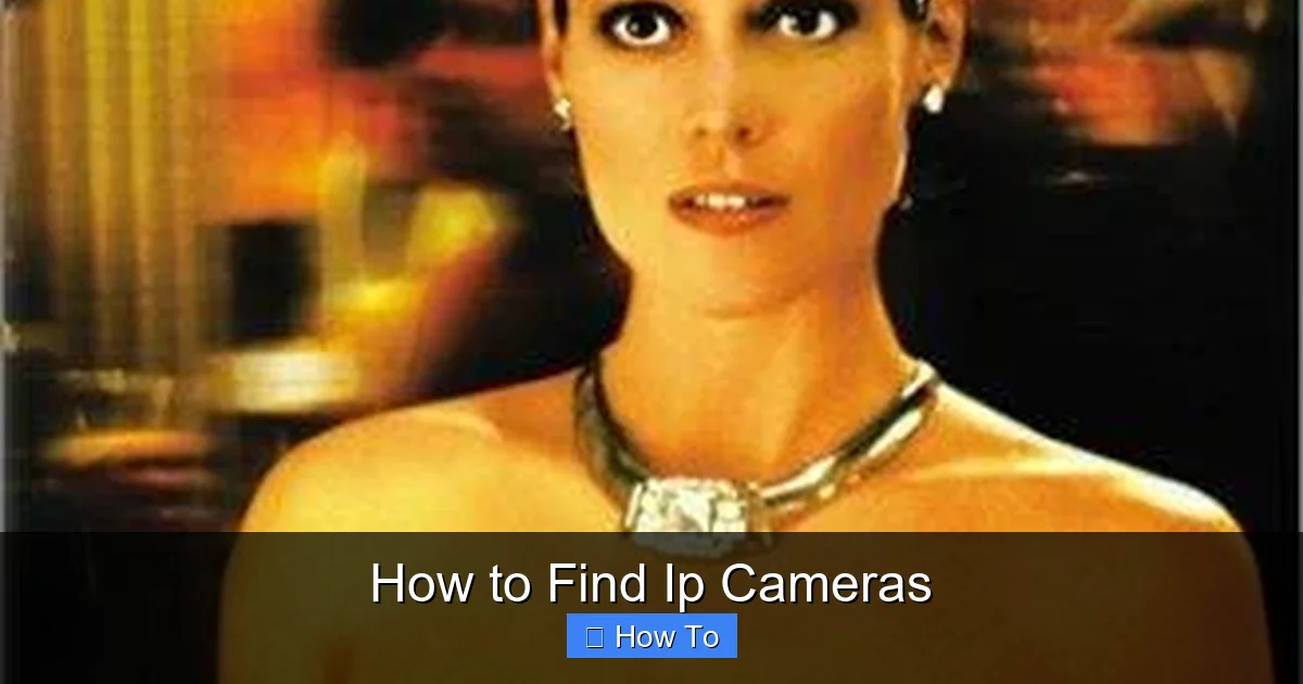 How to Find Ip Cameras