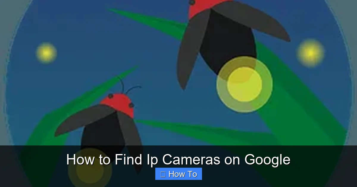 How to Find Ip Cameras on Google