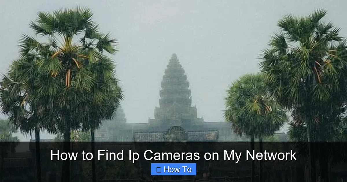 How to Find Ip Cameras on My Network